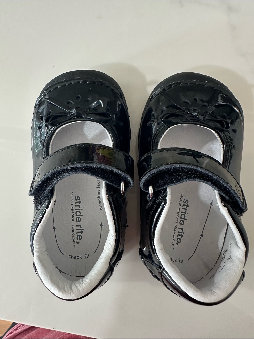 Stride Rite Black Patent Mary Jane Toddler Shoes
